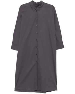 Susanne Bommer Yoke-Detail Shirt Dress - Grey