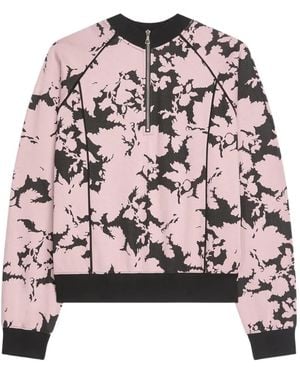 Dries Van Noten Jacquard Zip Sweatshirt - Pink