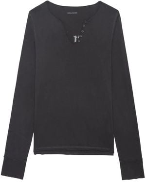 Zadig & Voltaire Visnet T-Shirt - Grijs