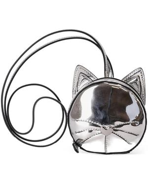 Karl Lagerfeld Ikon Le Chat Cross Body Bag - Metallic