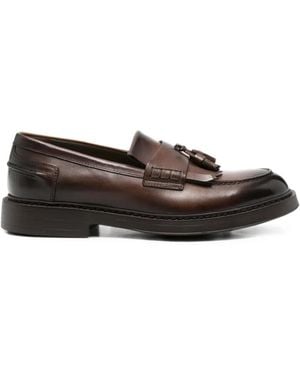 Doucal's Tassel-Detail Kiltie Loafers - Brown