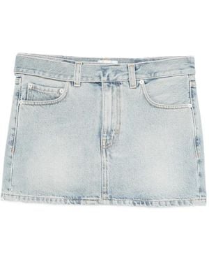 Haikure Tyra Celestial Belted Skirt - Blue