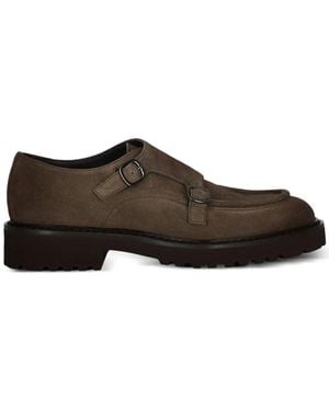 Doucal's Monk-Schuhe Aus Wildleder - Braun