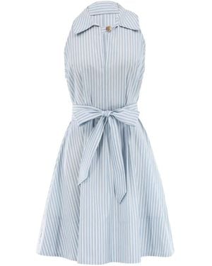 Veronica Beard Florenz Mini Dress - Blue