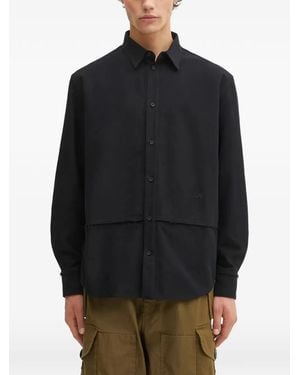 032c Logo-Embroidered Shirt - Black