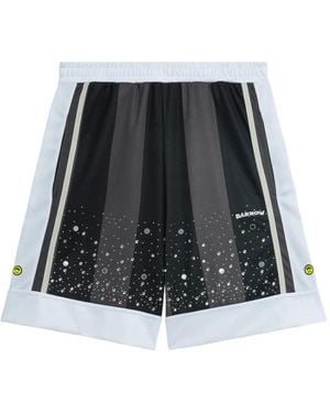 Barrow Striped-Detail Shorts - Black