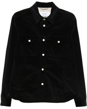 Lardini Corduroy Shirt Jacket - Black