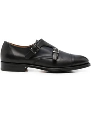 Doucal's Monk-Schuhe Mit Doppelschnalle - Schwarz
