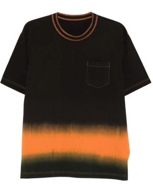 Sacai T-Shirt À Effet Dégradé - Noir