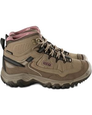 Keen Lace-up leather boots - Marrón