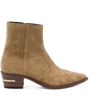Amiri Suede Ryder Boots - Brown