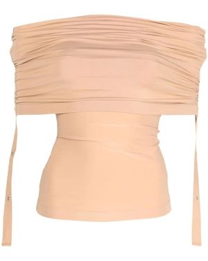 Dion Lee Top Con Spalle Scoperte - Bianco