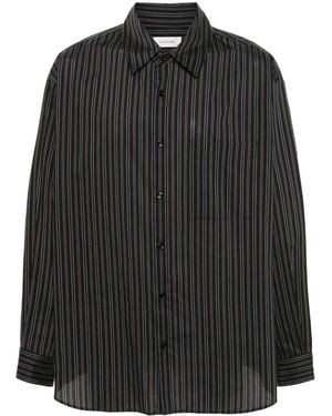 Lemaire Camisa a rayas - Negro