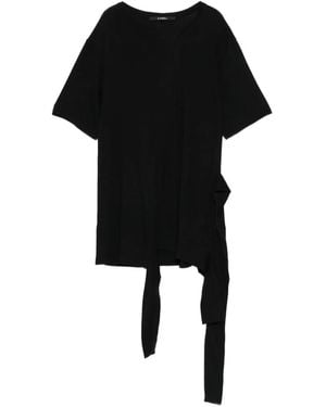 Limi Feu T-Shirt Asymétrique En Jersey - Noir