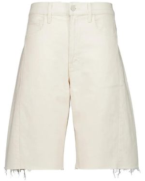 Mother フレイド ショートパンツ - ホワイト