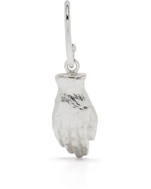 Wouters & Hendrix Hand Hook Single Earring - White
