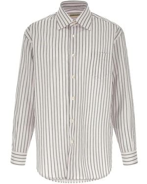 NAMACHEKO Colt Jacquard-Stripe Shirt - White