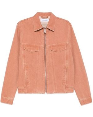 Etudes Studio Veste En Jean À Fermeture Zippée Et Coupe Slim - Pink