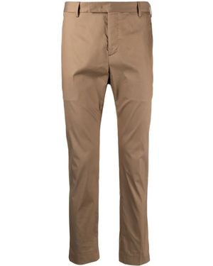 PT Torino Cropped Slim-Fit Chinos - Natural