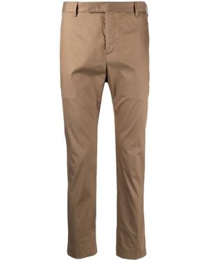 PT Torino Cropped Slim-Fit Chinos - Natural