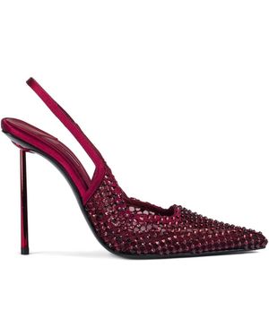 Le Silla 120Mm Gilda Embellished Slingback Court Shoes - Purple