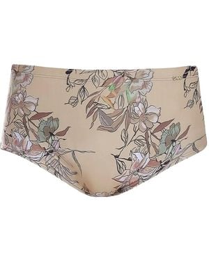 Amir Slama Costume Da Bagno A Fiori - Neutro