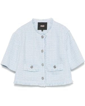 Maje Tweed Jacket - Blue
