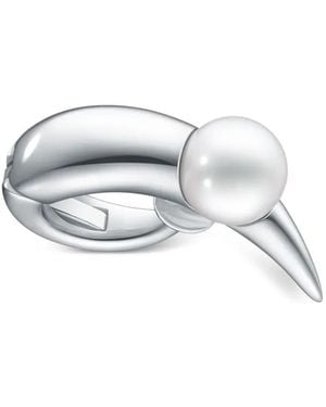 Tasaki 18Kt Collection Line Danger Horn Plus Ear Cuff - Blanco