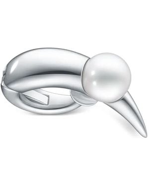 Tasaki 18kt white gold Collection Line Danger Horn Plus ear cuff - Blanco