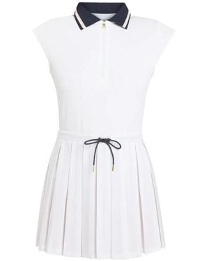 Varley Nico Minikleid Mit Falten - Weiß