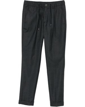 Herno Pantalon De Jogging À Lien De Resserrage - Noir