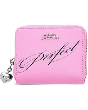 Marc Jacobs Logo Charm Leather Wallet - Pink