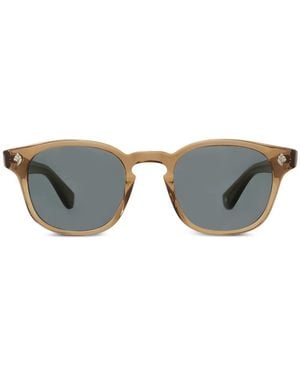 Garrett Leight ラウンドフレーム サングラス - グレー