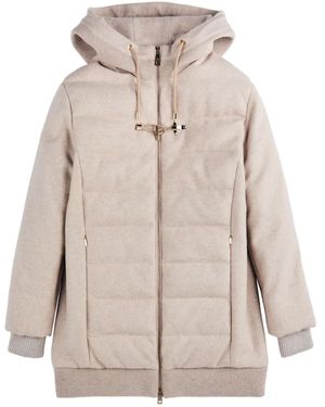 Fay Hooded Padded Jacket - Natural