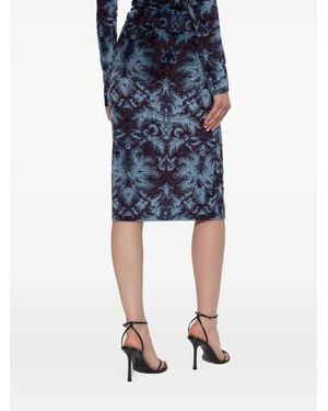 Etro Velvet Skirt - Blue