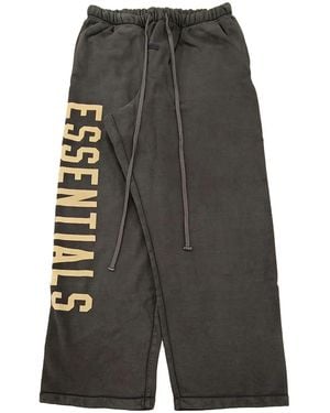 Fear Of God Logo-Print Track Trousers - Grey