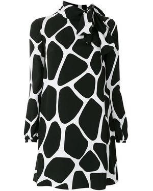 Valentino Garavani Monogram-print Silk-satin Mini Dress - Multicolour