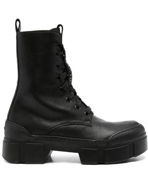 Vic Matié 40Mm Lace-Up Chunky-Sole Boots - Black