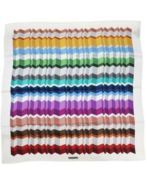 Missoni Geometric-Design Scarf - Red