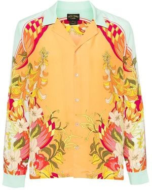 CAMILLA Flower Child Society Shirt - Orange