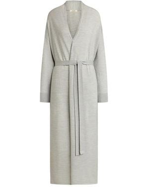 12 STOREEZ Belted Cardigan - Grey