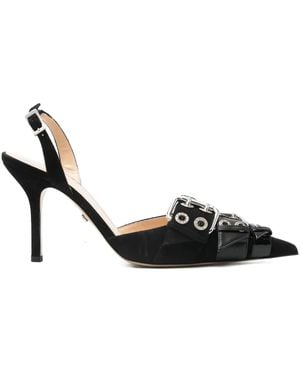 Mach & Mach 100 Mm Pumps Met Gespdetail En Puntige Neus - Zwart