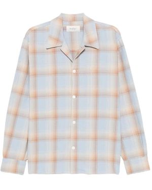 Second/Layer Logan Ombre Checked Shirt - White