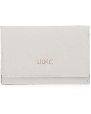 Liu Jo Large Logo-Plaque Wallet - White