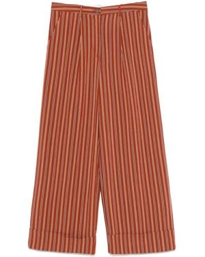 ..,merci Striped Pants - Red