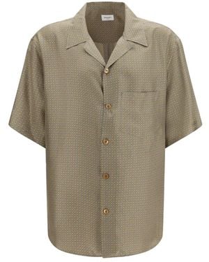 Saint Laurent Silk Satin Shirt - Multicolour