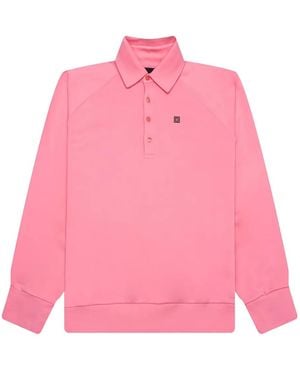Givenchy Polo Con Logo De Manga Raglán - Rosa