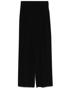 Norma Kamali Wide Leg Trousers - Black
