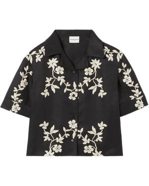 Claudie Pierlot Floral-Print Shirt - Black