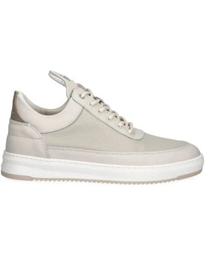 Filling Pieces ハイカット レザースニーカー - ホワイト